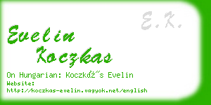 evelin koczkas business card